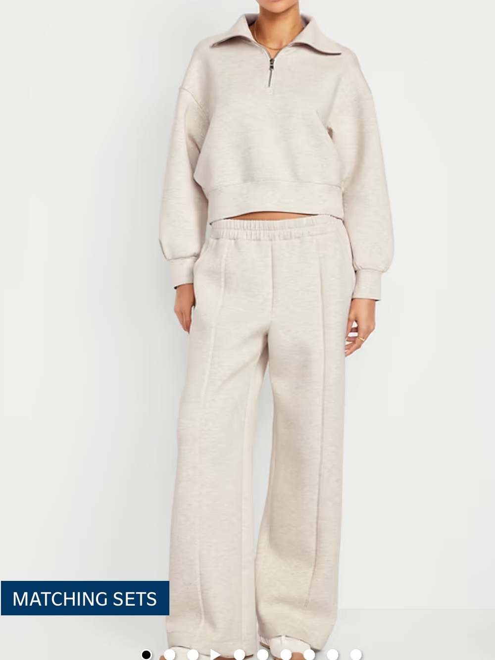 ❤️‍🩹 Old Navy Bounce Fleece High Wasted Wide Leg Pants Medium